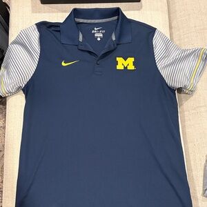 Nike Men's University of Michigan Polo Shirt